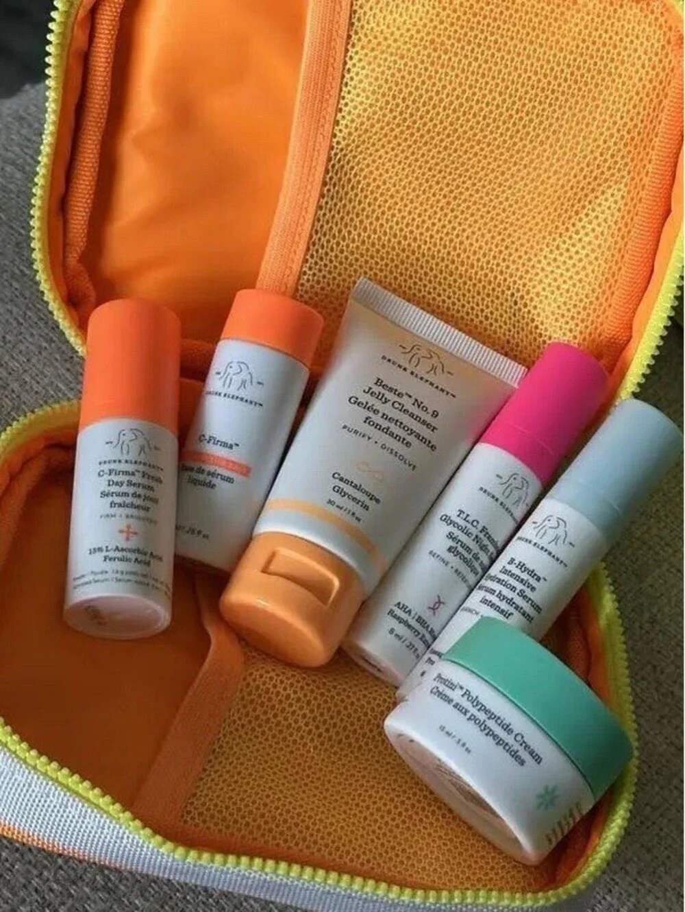 Drunk Elephant The Littles 8.0 Skincare Travel Kit 5-Piece Set with Bag BNIB